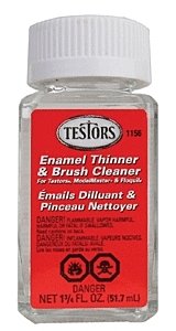 Model Master(R) - Enamel Thinners -- Clear - 1.75oz 51.8mL - Bottle, All Scales, Testor Corp 1156