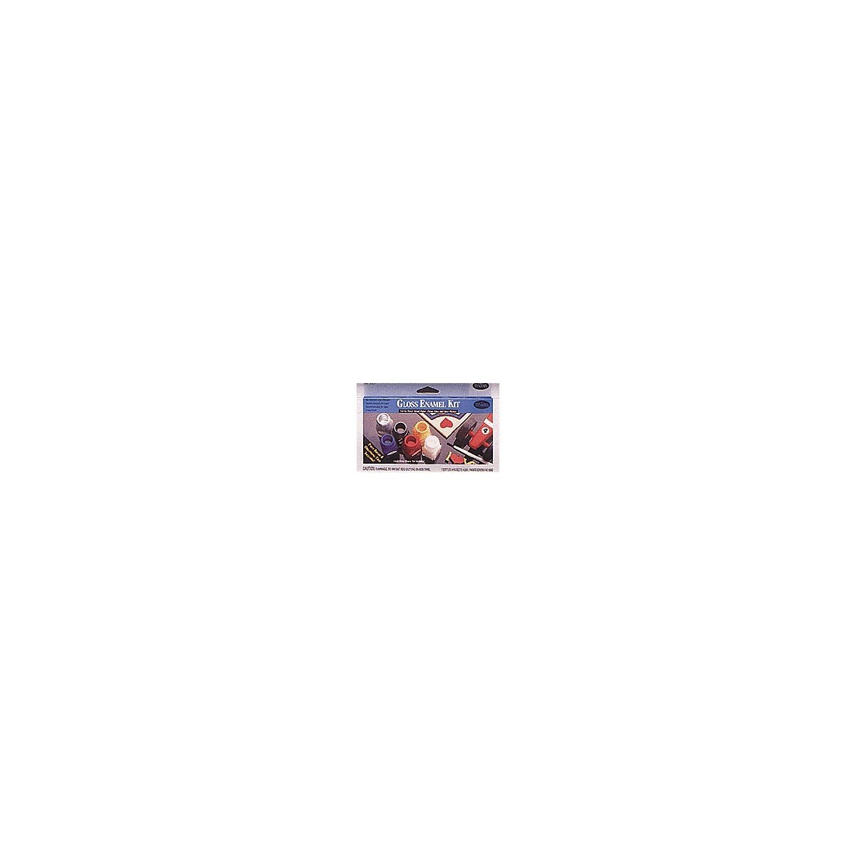 Enamel Paint Sets -- 6 Hobby & Home Colors, 1 Thinner, 1 Paint Brush, 1 Tray, All Scales, Testor Corp 9115