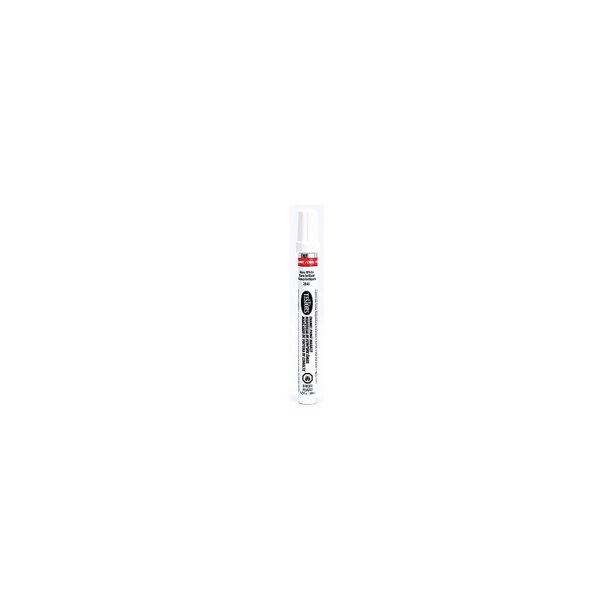 Enamel Paint Markers - 1/3oz 9.9mL -- White (Gloss), All Scales, Testor Corp 2545