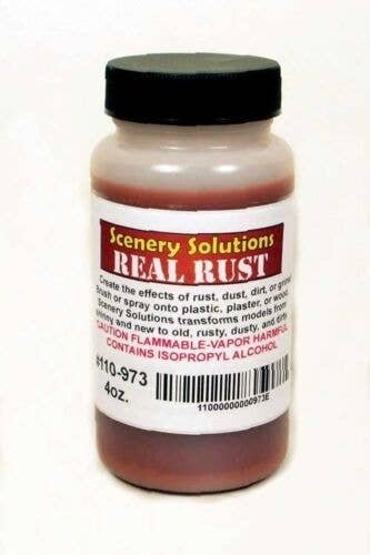 Scene Solutions Wash - 4oz 118mL -- Real Rust, All Scales, Monroe Models 973