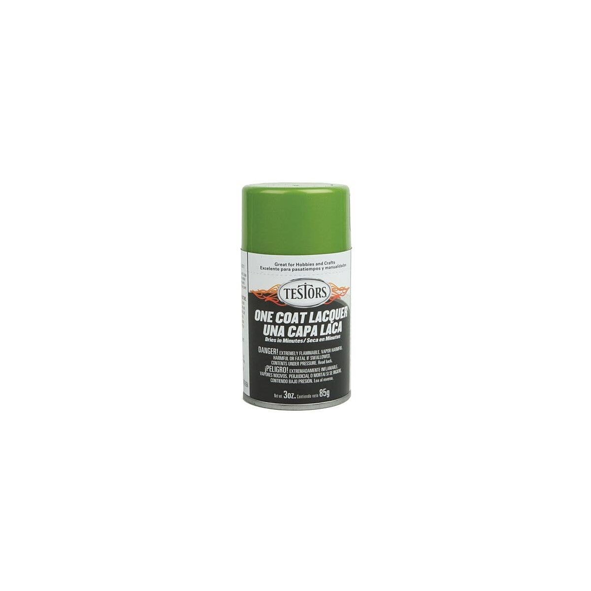 One-Coat Metallic Lacquer Spray Paint - 3oz 88.7mL -- Lime Ice, All Scales, Testor Corp 1835