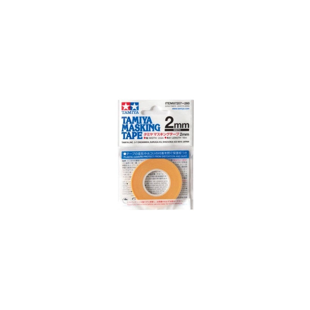 Masking Tape -- 5/64` x 59` 2mm x 18m, All Scales, Tamiya Paints 87207