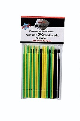 Assorted Applicator Brushes - Microbrush(R) -- 10 Each of Ultrabrush, Fine, Regu, All Scales, Profile Accessories Inc. 1400