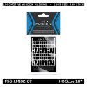 EMD SD70M & SD70MAC Locomotive Window Masking Set, HO, FUSION SCALE GRAPHICS 120102