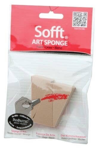 Panpastel Sofft Sponge Bar -- Wedge pkg(3), All Scales, Pan Pastel 61023