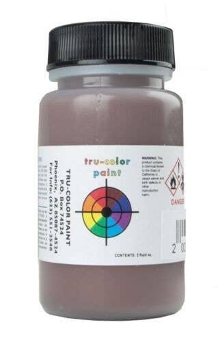 Flat Brushable Color Acrylic Paints - 2oz 59.1mL -- Seasoned Brown Wood, All Scales, Tru-Color Paint 8562