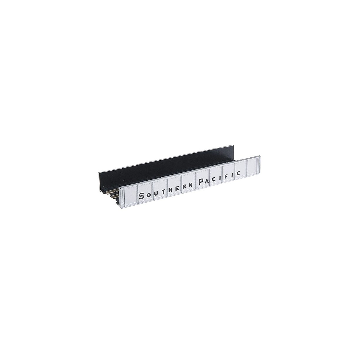 Decorated Code 80 Plate-Girder Bridge -- Southern Pacific (silver, black), N, Atlas Model Railroad Co. 2560