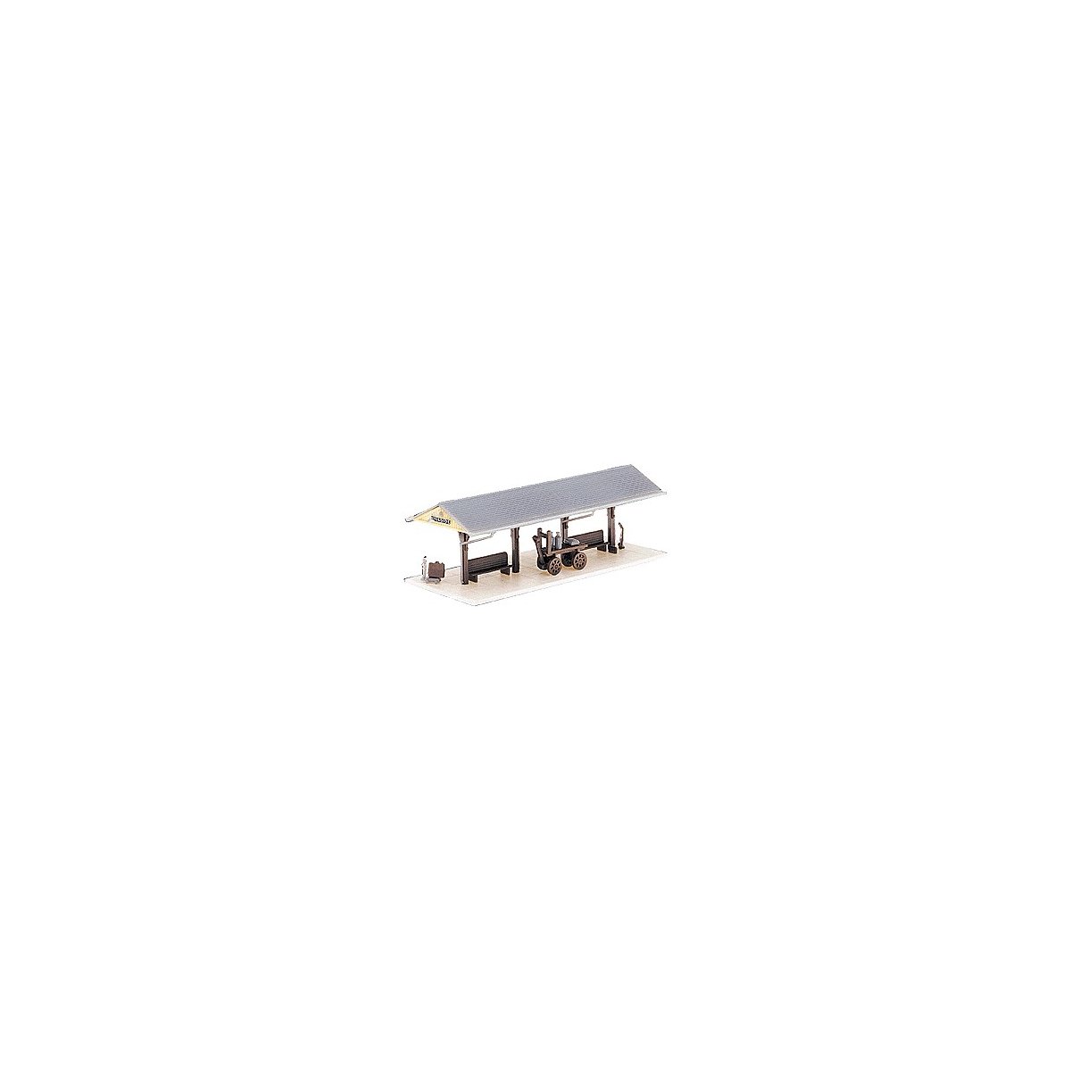 Station Platform 2-Pack -- Kit - Each: 3-1/4 x 1-1/4′ 8.25 x 3.2cm, N, Atlas Model Railroad Co. 2842