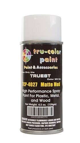 Aerosol Spray Paint 4.5oz 135ml Can -- Matte Mud, All Scales, Tru-Color Paint 4027