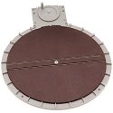 21-Stall Turntable -- 9′ 22.8cm Diameter, HO, Atlas Model Railroad Co. 305
