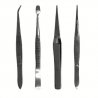 Stainless Steel Tweezers -- 4 Piece Set, Pouch, All Scales, Excel Hobby Blades Corp. 30416