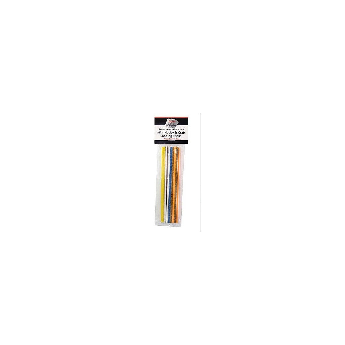 Mini Hobby and Craft Sanding Sticks -- 3 Sticks Each: 100, 180, 240, 320, 400 Gri, All Scales, Profile Accessories Inc. 101
