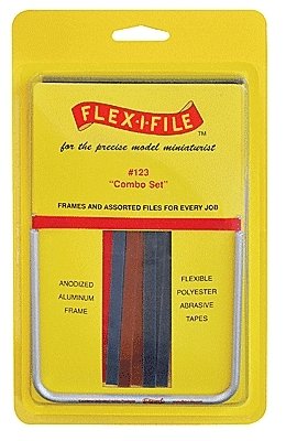 Flex-I-File Combo Set -- Frame w/8 Each Fine, Medium & Coarse Tapes, 1 Bonus Tape, All Scales, Profile Accessories Inc. 123