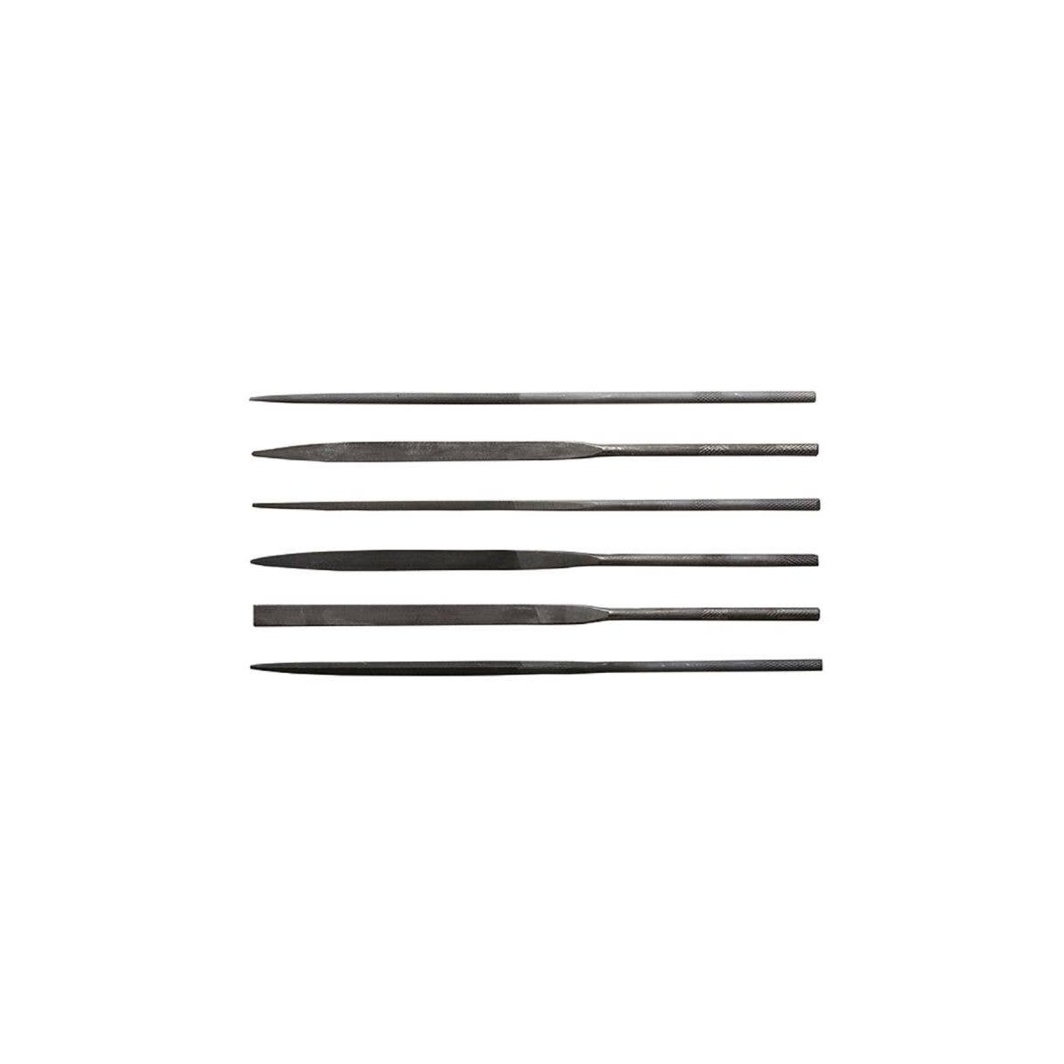 5 1/2′ Long, Cut 2 Needle Files -- 6 Assorted Set, Carded, All Scales, Excel Hobby Blades Corp. 55667
