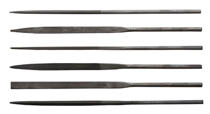 5 1/2′ Long, Cut 2 Needle Files -- 6 Assorted Set, Carded, All Scales, Excel Hobby Blades Corp. 55667