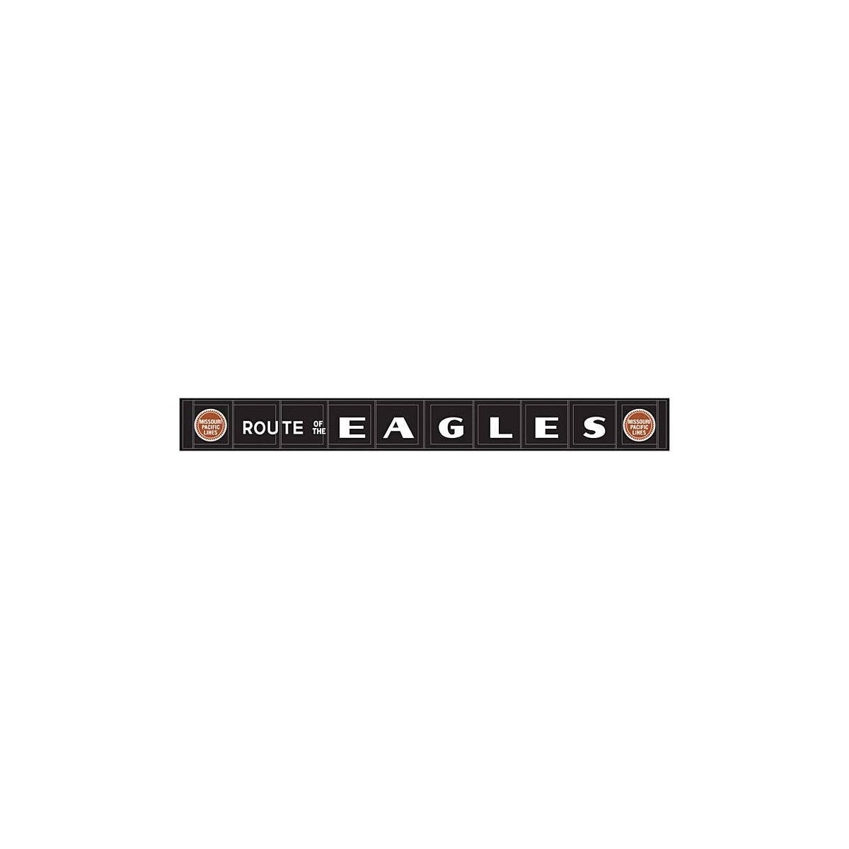 Decorated Plate Girder Bridge w/Code 100 Track -- Kit - Missouri Pacific (black, red, Buzz Saw Logo, Eagles Slogan), HO, Atlas M
