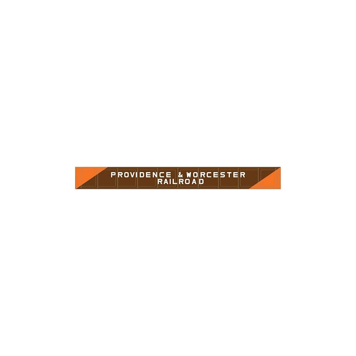 Decorated Plate Girder Bridge w/Code 100 Track -- Kit - Providence & Worcester (brown, orange), HO, Atlas Model Railroad Co. 700