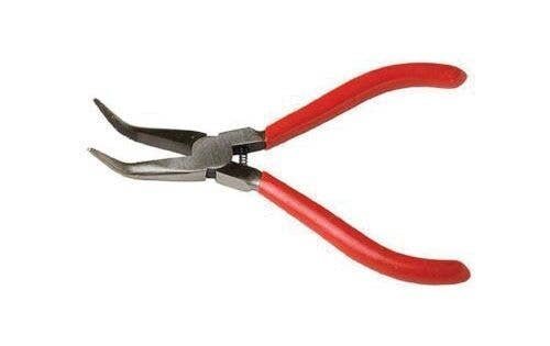 Spring Loaded Soft Grip Pliers -- 5-3/16′ Bent-Nose, Carded, All Scales, Excel Hobby Blades Corp. 55590