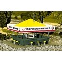 Refreshment Stand -- 3-3/8 x 4-1/4′ 8.4 x 10.7cm, HO, Atlas Model Railroad Co. 715