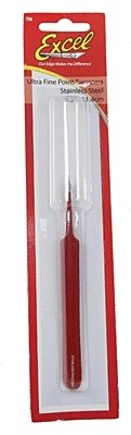 Straight Fine Point Tweezers -- Red, All Scales, Excel Hobby Blades Corp. 30427