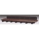 Through Plate-Girder Bridge w/Code 100 Track Add-On -- Kit - Single Track, Bridge: 8` 20.3cm, Track: 9` 22.9cm, HO, Atlas Mode