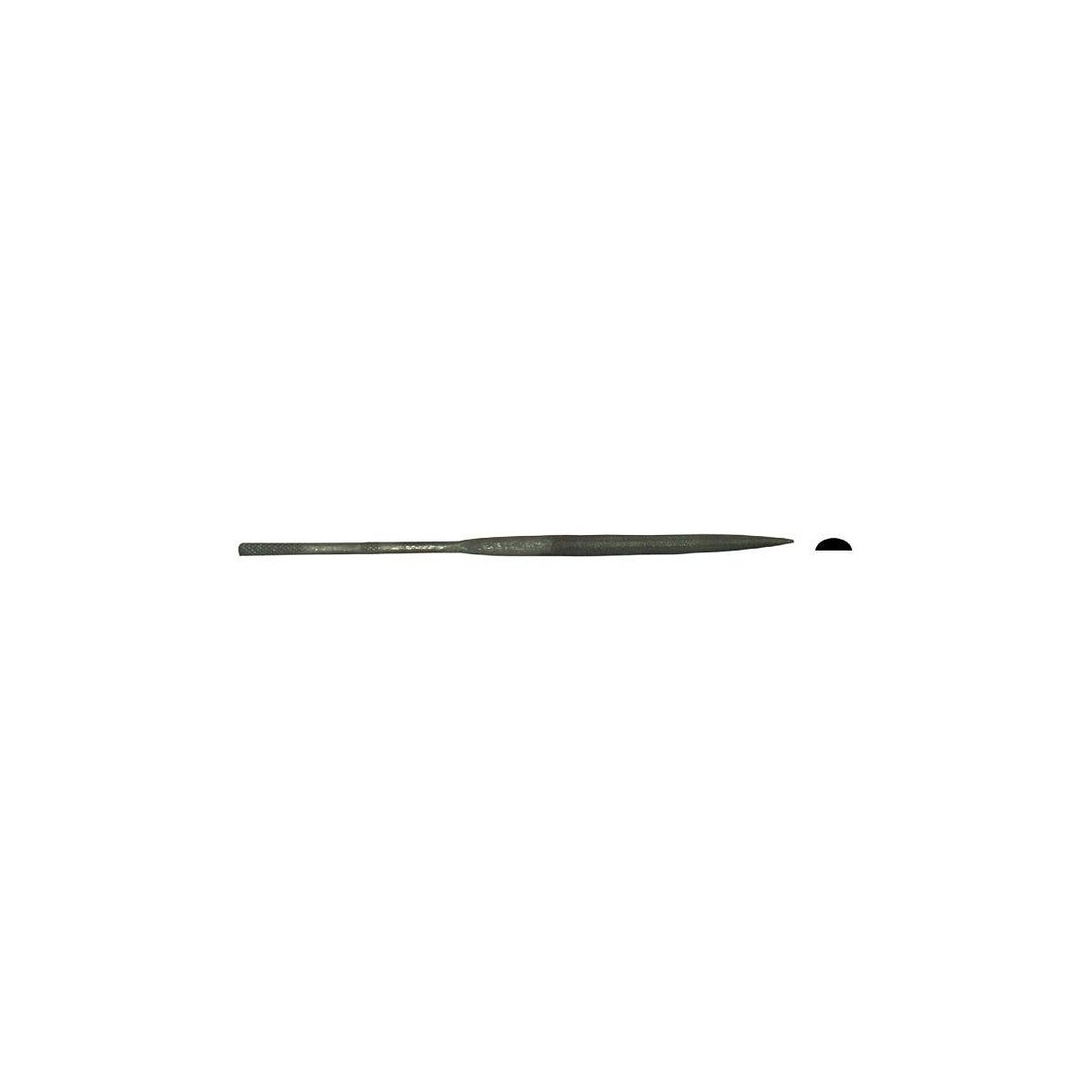 5-1/2′ Long, Cut 2 Needle Files -- Half-Round File, Carded, All Scales, Excel Hobby Blades Corp. 55606