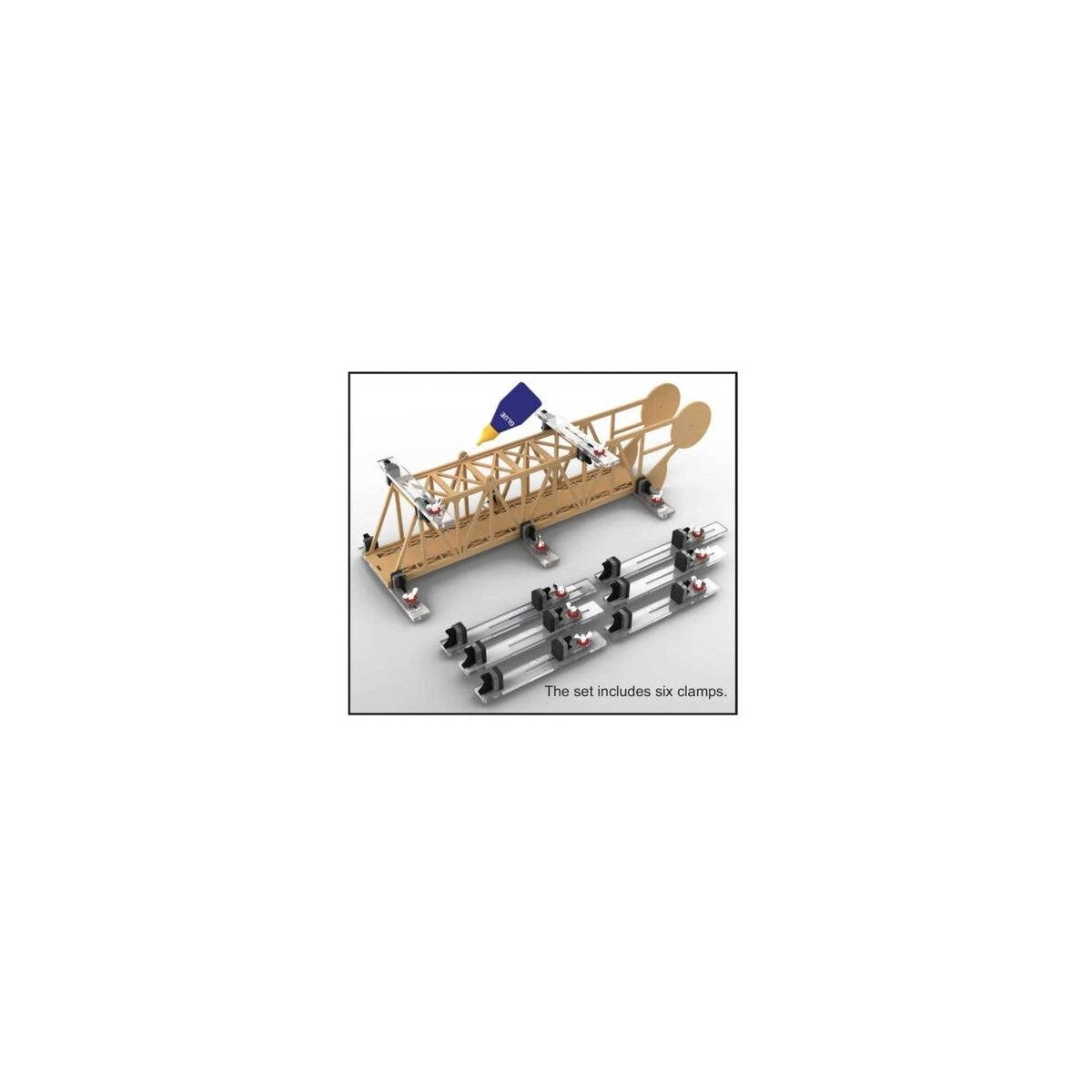 Mini Bar Clamps -- pkg(6), All Scales, Bachmann Industries 39127