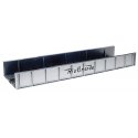 Decorated Plate Girder Bridge w/Code 100 Track -- Denver & Rio Grande Western (silver, black), HO, Atlas Model Railroad Co. 892