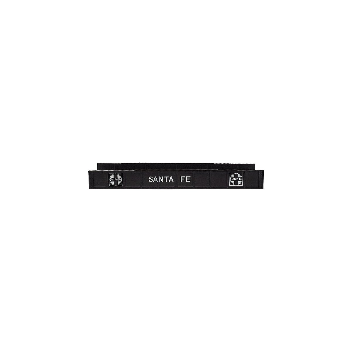 Decorated Plate Girder Bridge w/Code 100 Track -- Santa Fe (black, white), HO, Atlas Model Railroad Co. 893