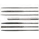 5 1/2′ Long, Cut 2 Needle Files -- 6-Piece Assorted Set with Handle (Carded), All Scales, Excel Hobby Blades Corp. 55668