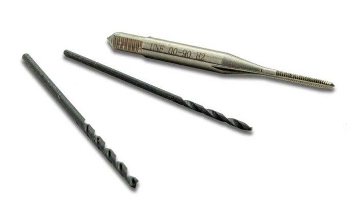 Tap & Drill Set -- 00-90, N, Micro Trains Line 98800121