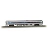 Amfleet 85′ Coach - Ready to Run - Silver Series(R) -- Amtrak (Phase VI, Northeast Regional, silver, blue, red), HO, Bachmann 