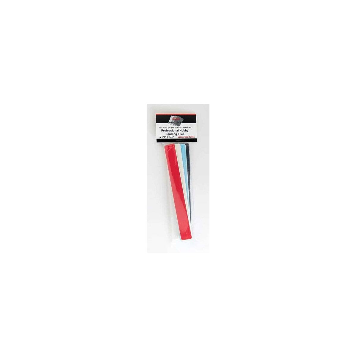 Professional Hobby Sanding Files -- Includes 4 Assorted Grits 6-1/2 x 3/4′, All Scales, Profile Accessories Inc. 317