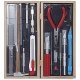 Deluxe Railroad Tool Set with Wooden Storage Box, All Scales, Excel Hobby Blades Corp. 44289