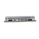 Amfleet 85′ Coach - Ready to Run - Silver Series(R) -- Amtrak 82803 (Phase VI Coachclass, silver, blue, red), HO, Bachmann Ind