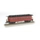 1860 - 1880 Wood Coach - Ready to Run - Silver Series(R) -- Painted, Unlettered (red), HO, Bachmann Industries 13402