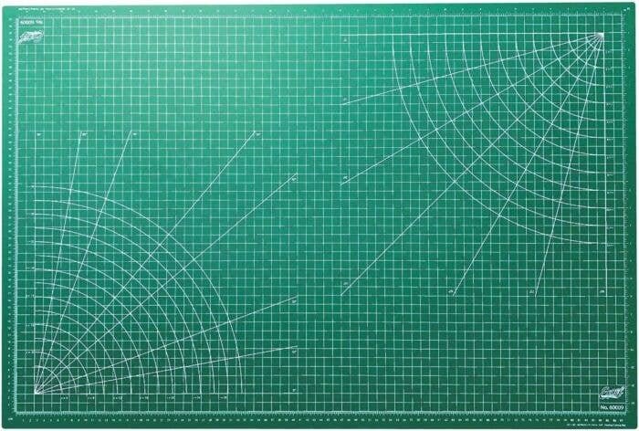 Self-Healing Cutting Mats - Green -- 24 x 36′ 61 x 91.4cm, All Scales, Excel Hobby Blades Corp. 60009