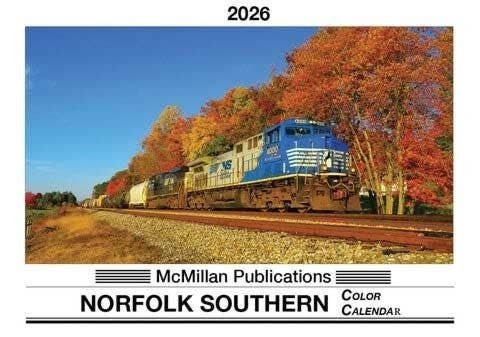 2026 Calendar -- Norfolk Southern, All Scales, McMillan Publications NS26