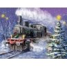Christmas Train Note Cards -- pkg(2), All Scales, Train Enthusiast Vendors 93209