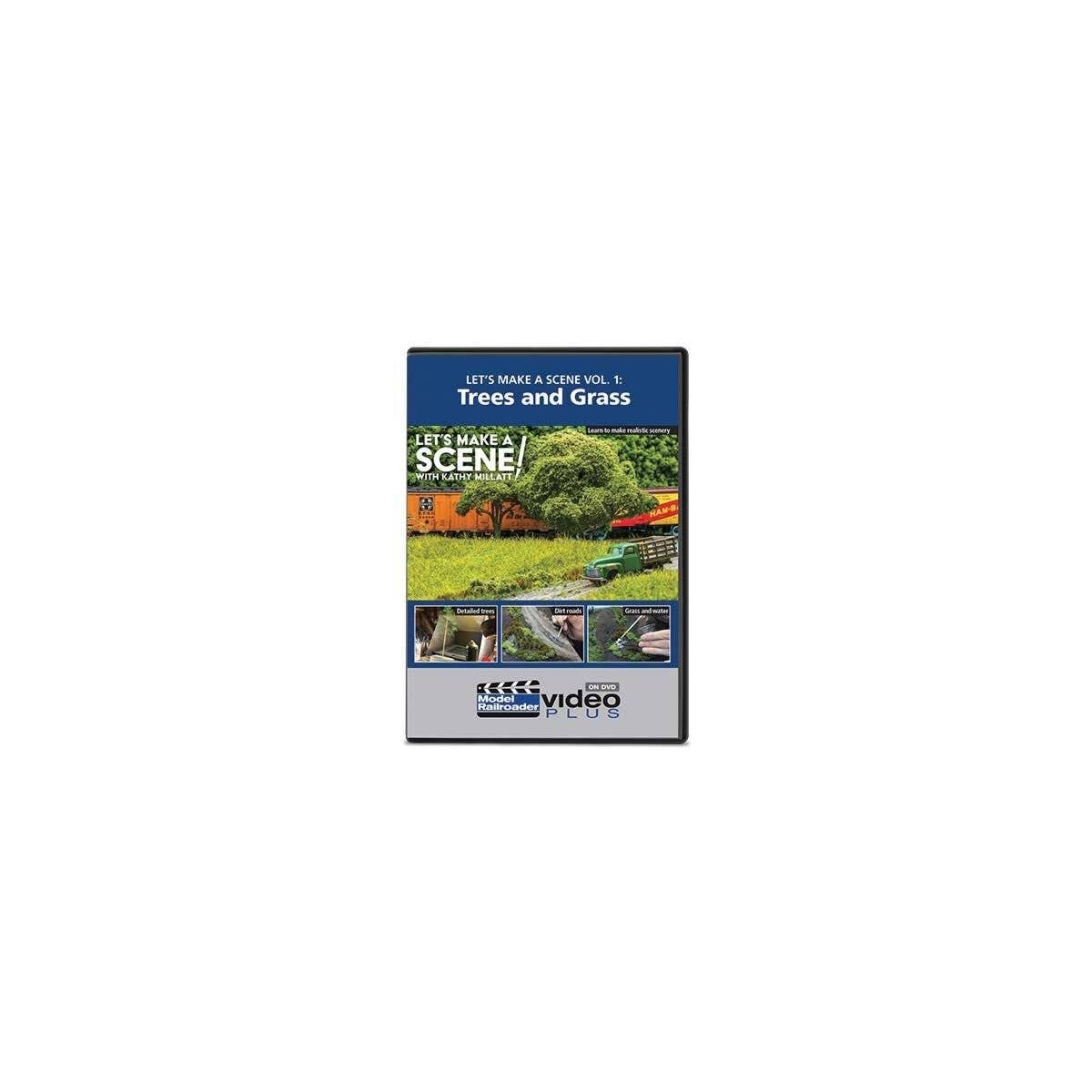 Let′s Make a Scene - Model Railroader Video Plus DVD -- Volume 4: Trees and Grass, 1 hour 15 m, All Scales, Firecrown 15352