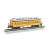 1860 - 1880 Wood Coach - Ready to Run - Silver Series(R) -- Durango & Silverton 257 `Shenandoah` (yellow, silver), HO, Bachmann 