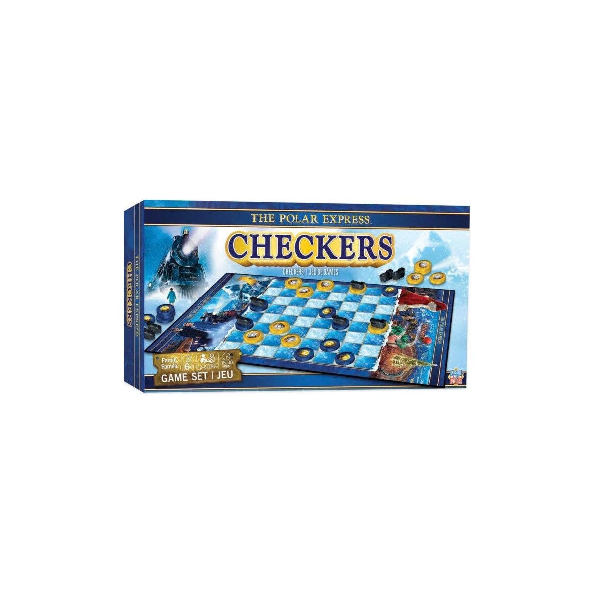 The Polar Express(TM) -- Checkers Board Game, All Scales, Train Enthusiast Vendors 419834