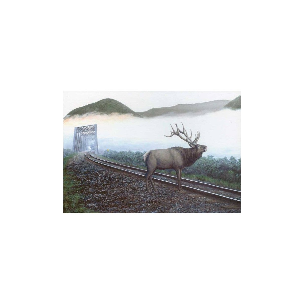Puzzle -- Elk Tracks (550 Pieces), All Scales, Train Enthusiast Vendors 48856