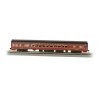 85′ Smooth-Side Coach w/Lights - Ready to Run -- Pennsylvania Railroad, HO, Bachmann Industries 14201