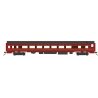 85′ Smooth-Side Coach with Interior Lights - Ready to Run -- Pennsylvania Railroad 1 (Fleet of Modernism, Tuscan, red, black),