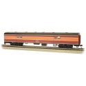 72′ Smooth-Side Baggage - Ready to Run -- Southern Pacific 295 (Daylight red, orange, black), HO, Bachmann Industries 14404