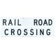 24′ Embossed, Die-Cut Metal Sign -- Railroad Crossing (Crossbuck), All Scales, Microscale Industries Inc 10200