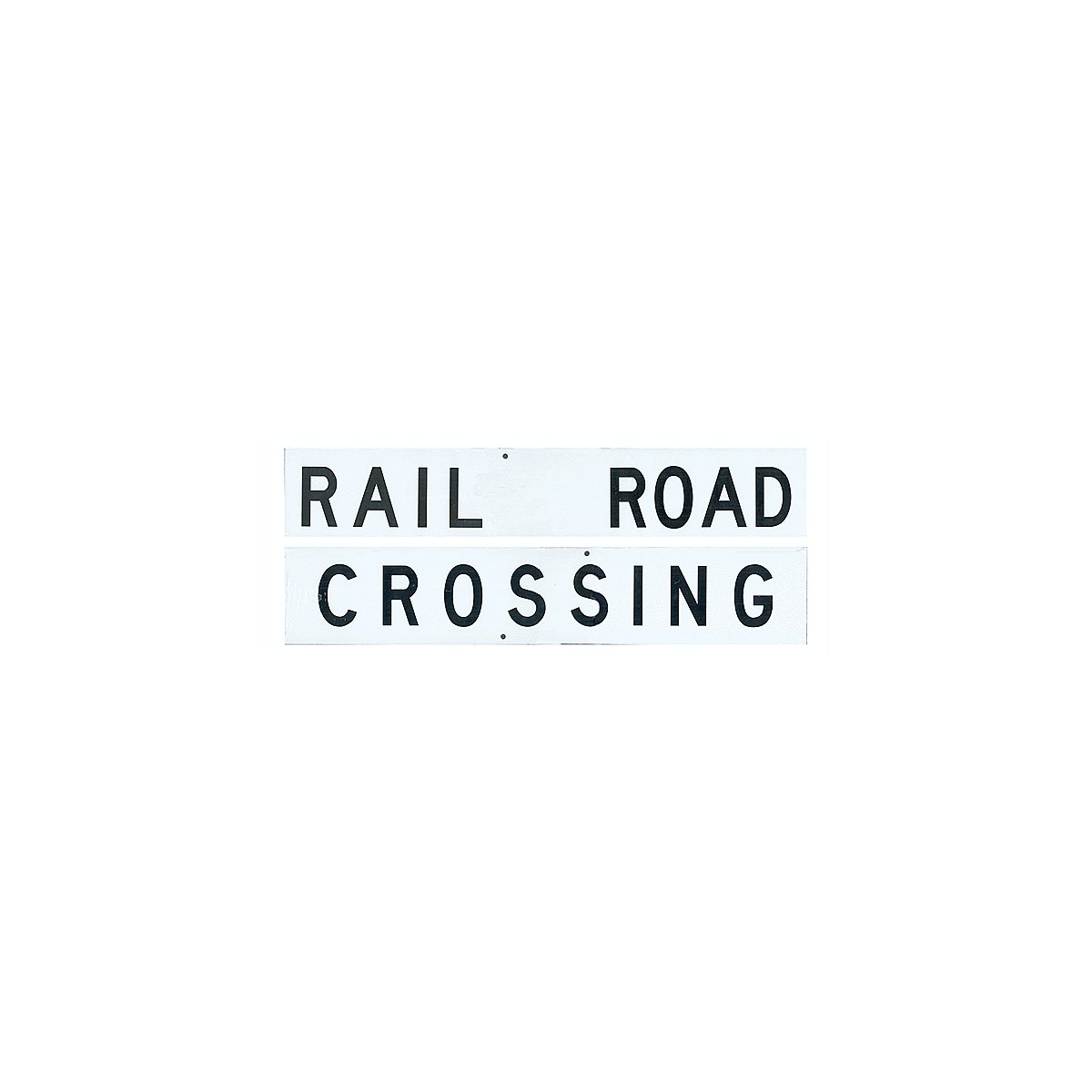 24′ Embossed, Die-Cut Metal Sign -- Railroad Crossing (Crossbuck), All Scales, Microscale Industries Inc 10200