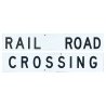 24′ Embossed, Die-Cut Metal Sign -- Railroad Crossing (Crossbuck), All Scales, Microscale Industries Inc 10200