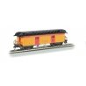 Old Time Wood Baggage with Round-End Clerestory Roof - Ready to Run -- Western & Atlantic (yellow, red, black), HO, Bachmann Ind